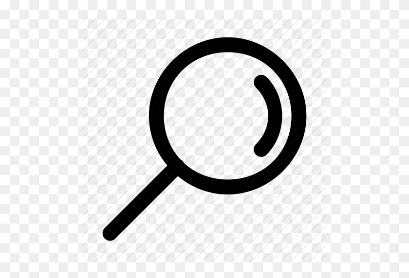 512x512 Enlarge, Inspect, Locate, Magnifying Glass, Search, Search Bar - Search Bar PNG