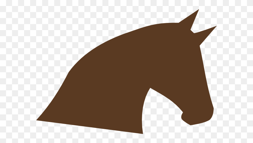 600x415 Enlarged Brown Horse Head Png, Clip Art For Web - Horse Tail Clipart
