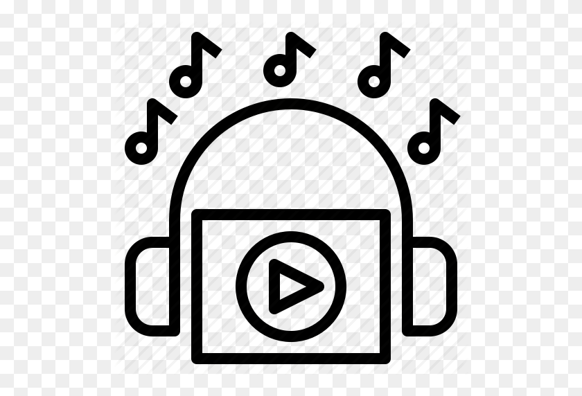 512x512 Entretener, Hobby, Escuchar, Música, Podcast, Canción, A Icono - Icono De Podcast Png
