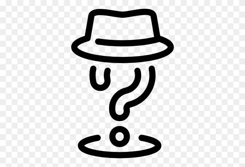 512x512 Entertainment, Hat, Question Mark, Fun Icon - Funny Hat PNG