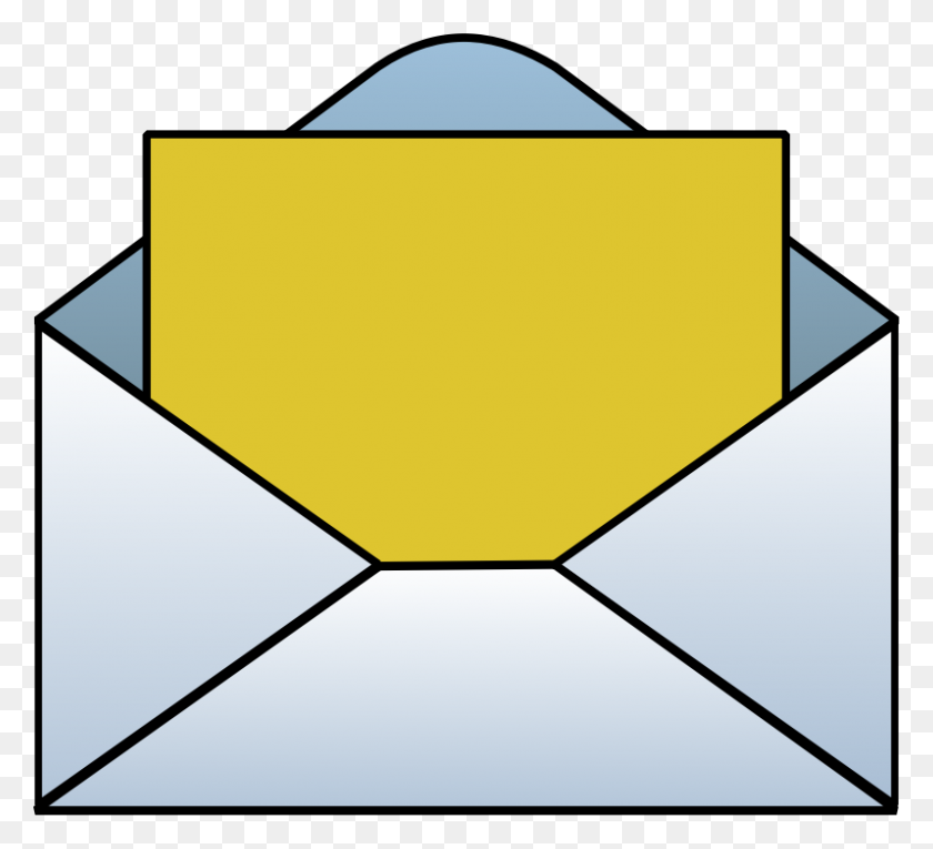 797x721 Envelope Clip Art Free - Paper Chain Clipart