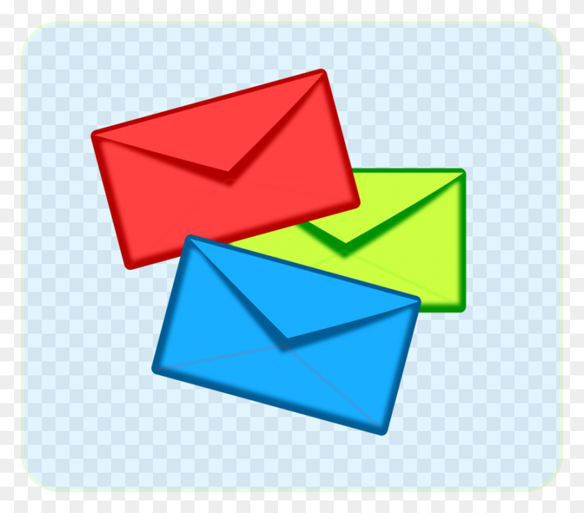 862x750 Envelope Paper Clip Art Christmas Letter Email - Envelope PNG