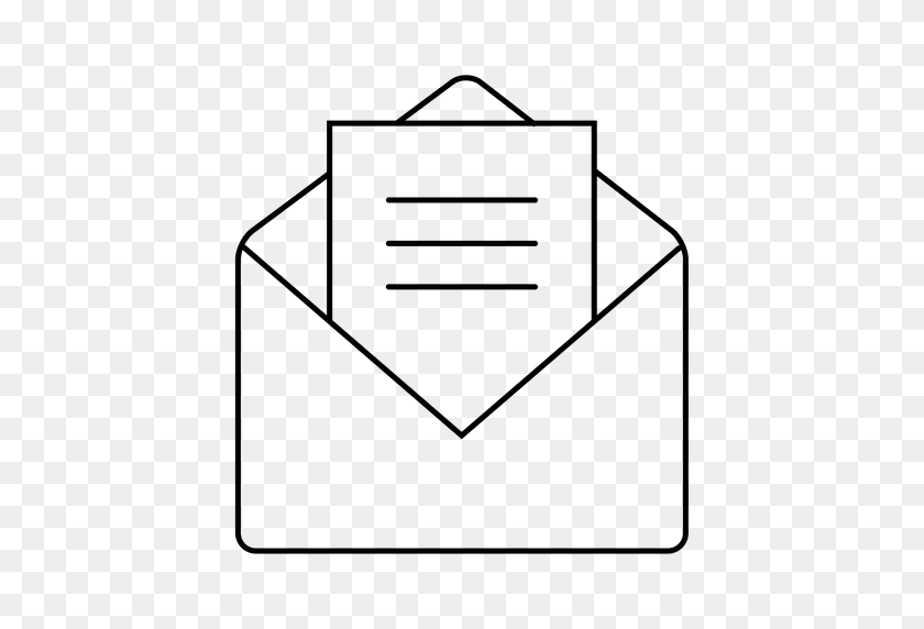 512x512 Envelope With Mail Icon - Mail Icon PNG