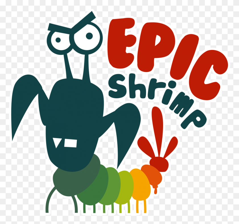 998x934 Epic Shrimp Logo With Stroke - Shrimp PNG