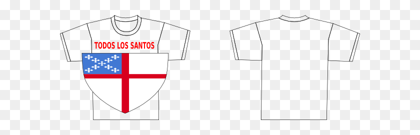 600x210 Episcopal Shield Soccer Shirt Clip Art - Soccer Jersey Clipart