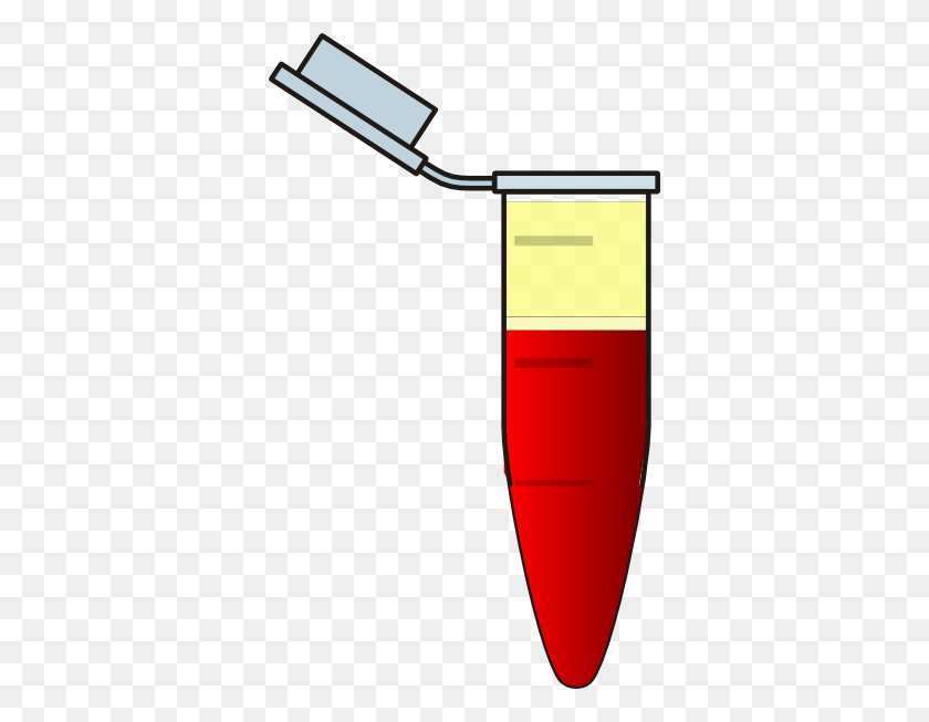 354x593 Eppendorf With Blood, Wbc And Plasma Clip Art - Plasma PNG