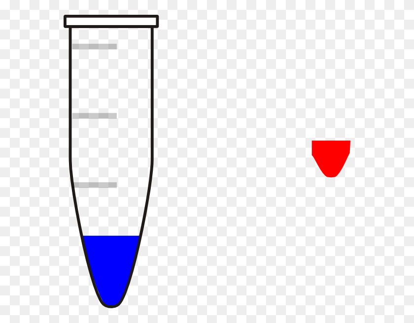 582x596 Eppendorf With Blood Zxc Clipart - Centrifuge Tube Clipart