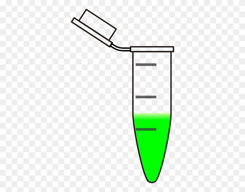 354x596 Eppendorf With Green Clip Art - Eppendorf Tube Clipart