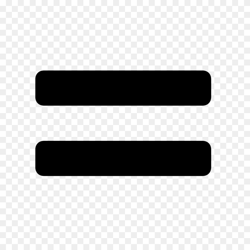 1600x1600 Equal Sign Icon - Sign PNG