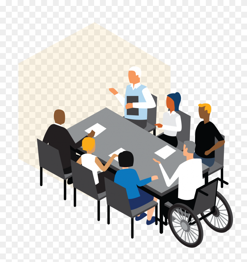 1409x1499 Equity, Diversity Inclusion Pledgela - People Sitting At Table PNG