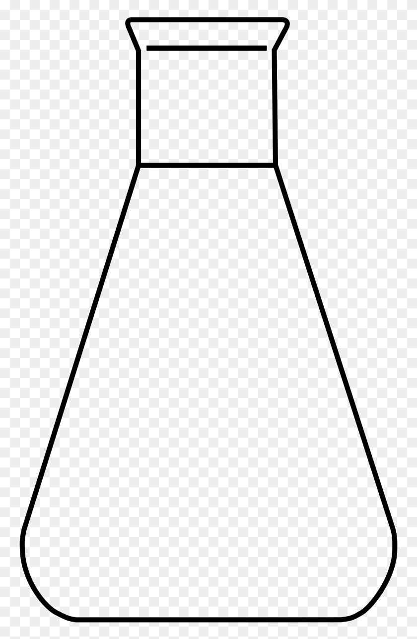 2000x3143 Erlenmeyer Flask - Trampoline Clipart Black And White
