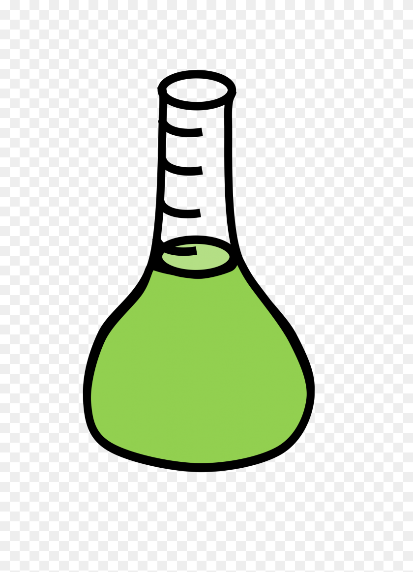 1697x2400 Erlenmeyer Flask With Green Liquid Icons Png - Liquid PNG
