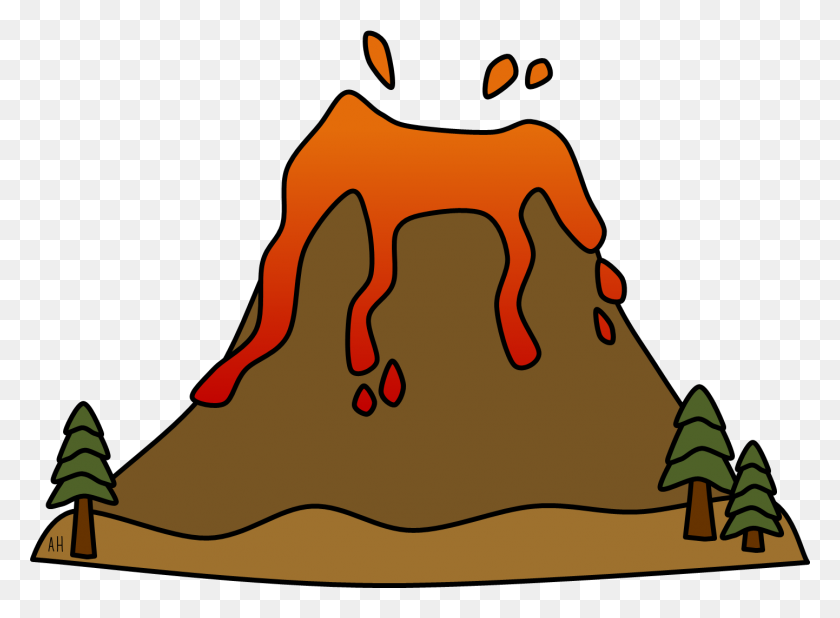 1442x1032 Erupting Volcano Clip Art Gallery - I Don T Know Clipart