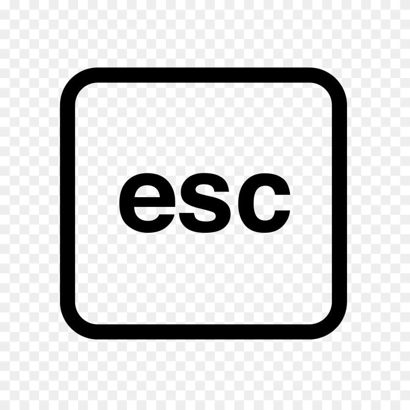 1600x1600 Значок Esc Для Mac - Mac Png