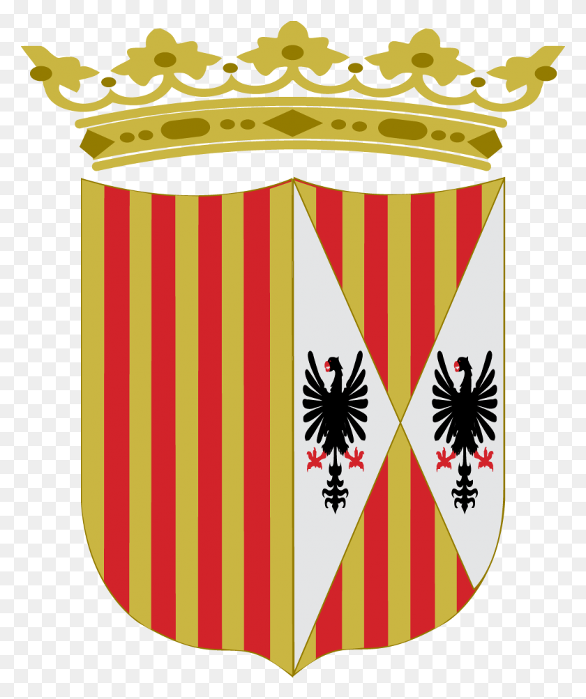 1016x1229 Escudo Corona De Aragon Y Sicilia - Corona PNG
