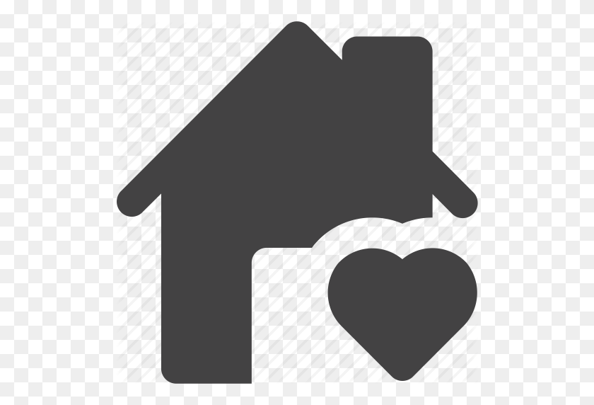 512x512 Estate, Favorite, Heart, House, Love, Real Icon - Real Heart PNG