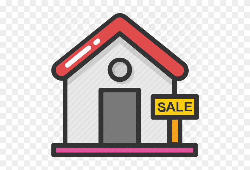 512x512 Estate Sign, House For Sale, House Sale Info, Property Sale, Real - Sale Sign Clip Art