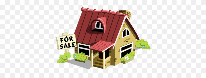388x260 Estate Tag Sale Clip Art - Stick House Clipart
