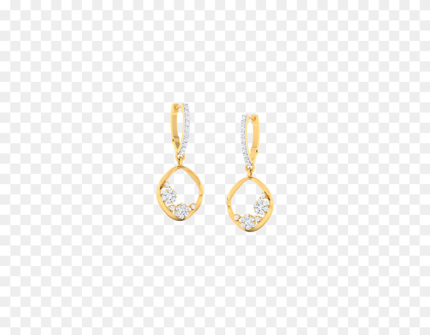 490x595 Estee Diamond Earrings - Diamond Earrings PNG