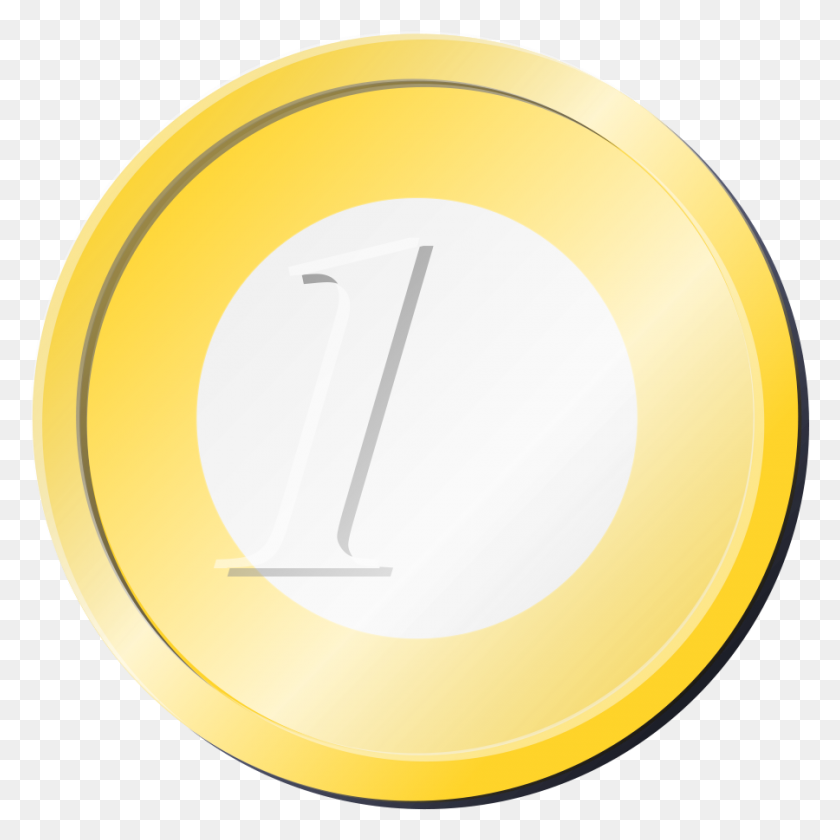 900x900 Euro Coin Png Clip Arts For Web - PNG Coin