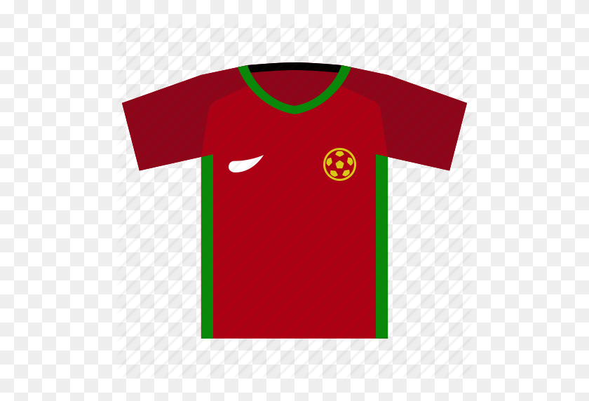 512x512 Euro Cup, Europe, Football, Portugal, Soccer Icon - Jersey PNG