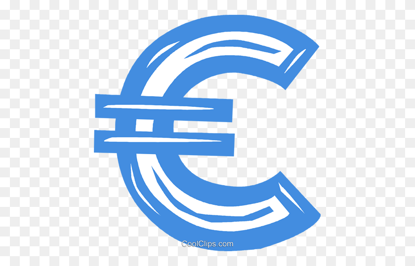 459x480 Símbolo De Euro, Libre De Regalías, Imágenes Prediseñadas De Vector Ilustración - Euro Clipart