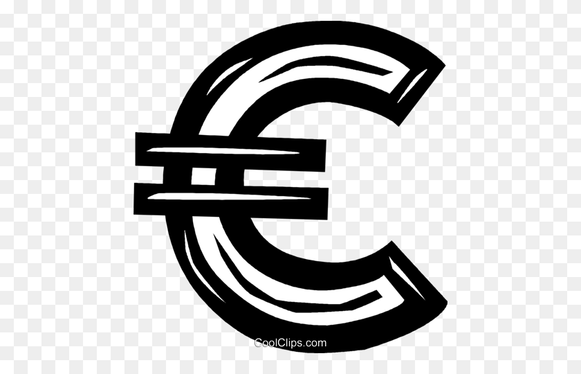 454x480 Символ Евро Роялти Бесплатно Векторные Иллюстрации - Евро Png