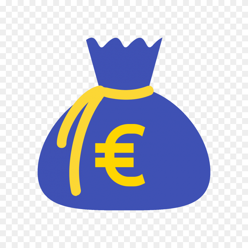 1600x1600 Euro Worek Icon - Money Bag PNG