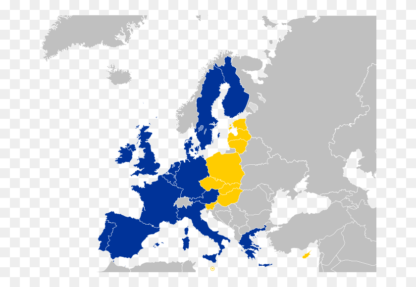 680x520 Европа После Расширения Европейского Союза На Восток - Карта Европы Png