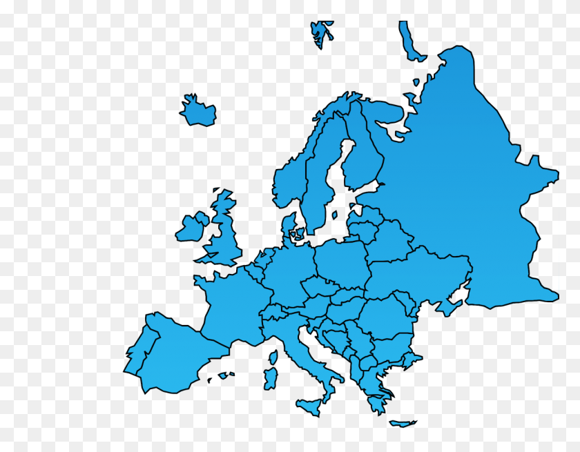 1200x916 Renovación Carismática De Europa - Mapa De Europa Png
