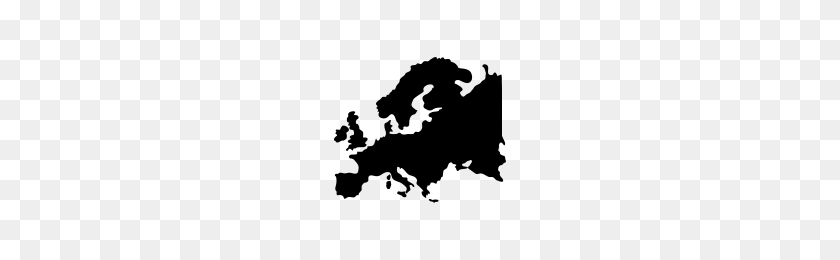 200x200 Europa Mapa De Los Iconos Del Proyecto Sustantivo - Mapa De Europa Png