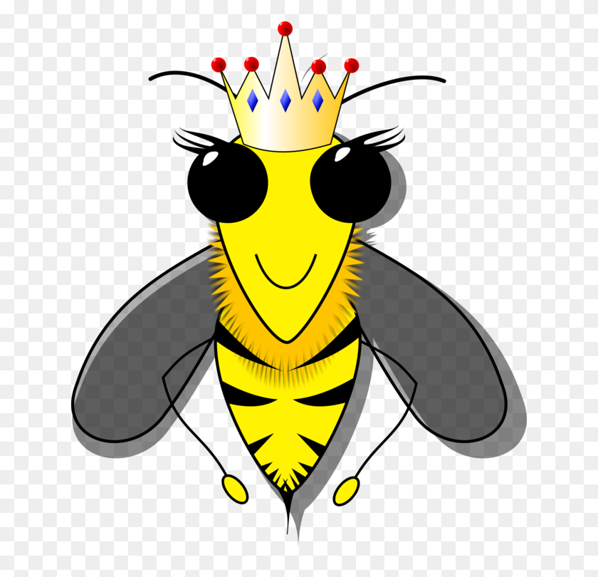 640x750 Европейская Темная Пчела Королева Пчелиный Улей Шмель - Пчелиная Королева Png