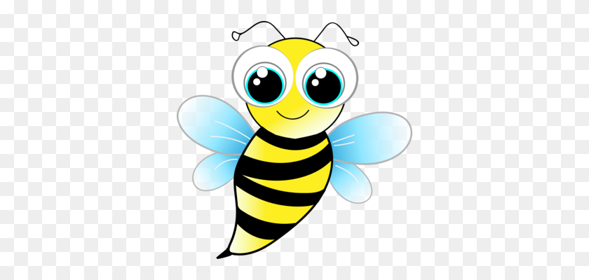 336x340 Abeja Europea Oscura Abeja Reina De La Colmena De Abejorro - Bumble Bee Clipart Gratis