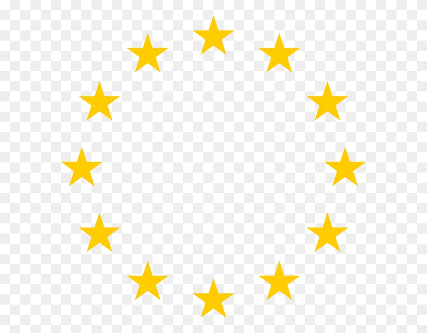 600x596 European Stars Clip Art - Circle Of Stars PNG