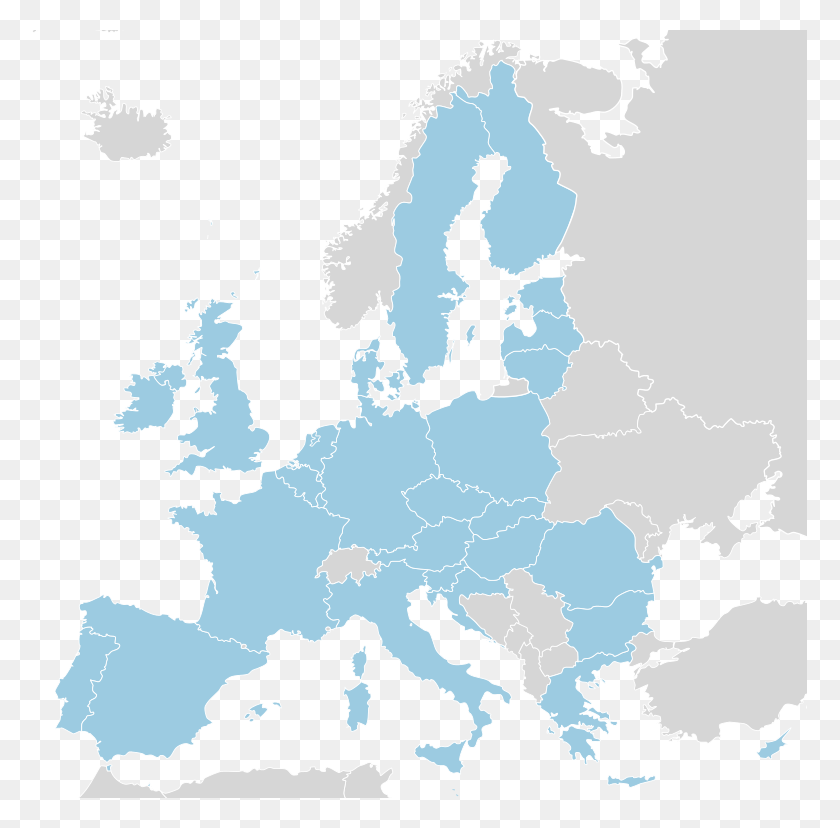 775x768 Mapa De La Unión Europea - Mapa De Europa Png