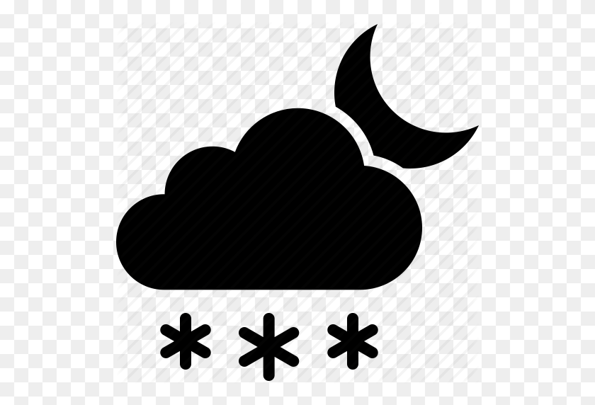 512x512 Evening Clipart Night Cloud - Night Clipart Black And White