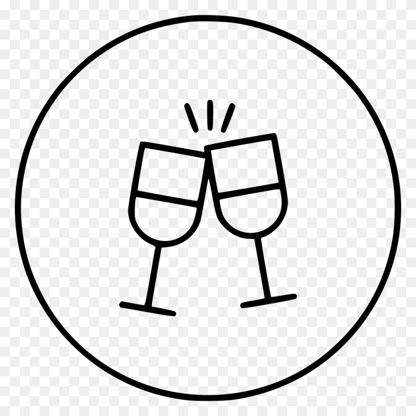 980x980 Event Party Wine Champagne Alcohol Cheers Png Icon Free - Cheers PNG