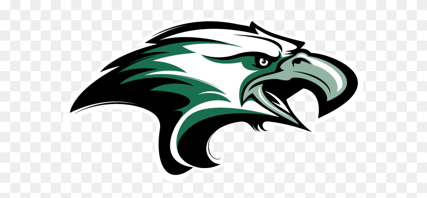 600x330 Evergreen Christian School Eagles Mascot Balls Helmets - Panther Mascot Clipart