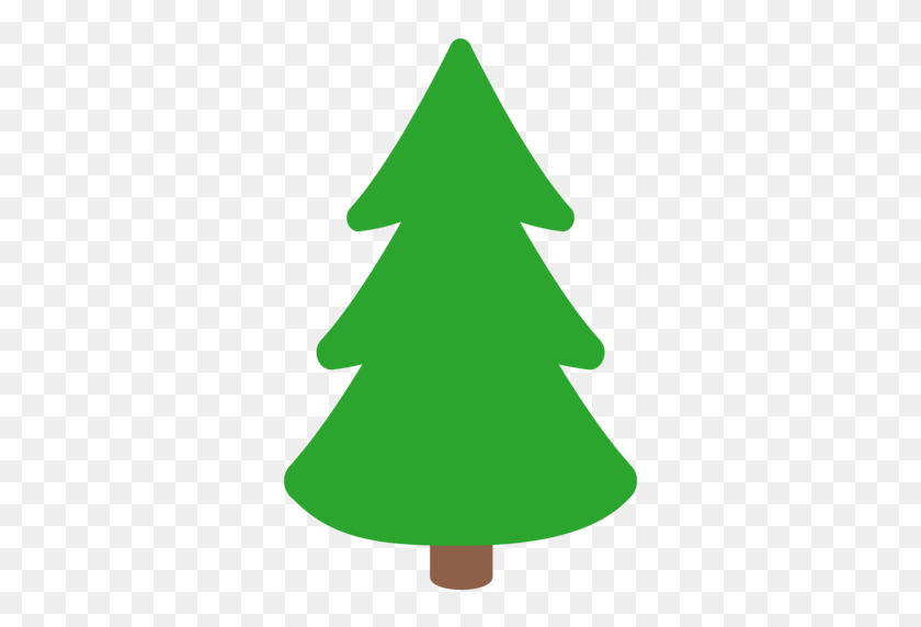 512x512 Evergreen Tree Emoji - Вечнозеленое Дерево Png