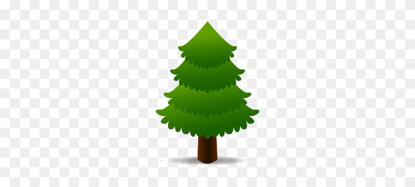320x320 Evergreen Tree Emojidex - Вечнозеленое Дерево Png