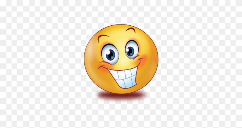 384x384 Evil Big Smile Emoji - Evil Smile Clipart