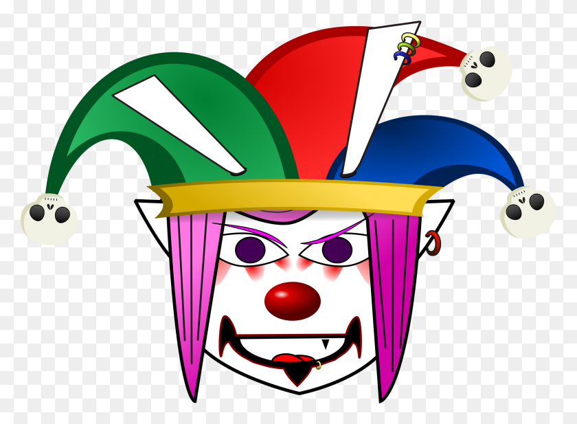 2400x1714 Evil Clown Icons Png - It Clown PNG