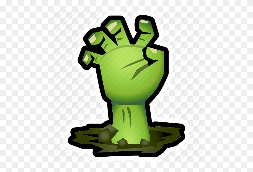 512x512 Evil, Halloween, Hand, Monster, Undead, Zombie Icon - Zombie Hand PNG