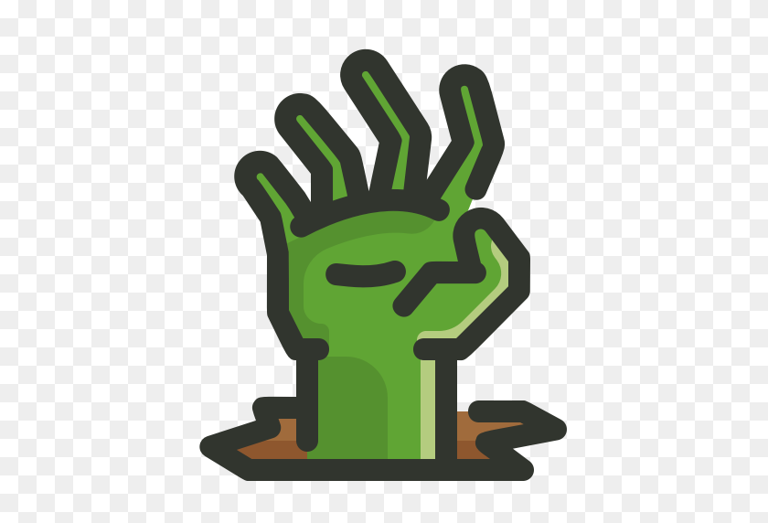 512x512 Evil, Halloween, Hand, Undead, Zombie Icon - Zombie Hand PNG