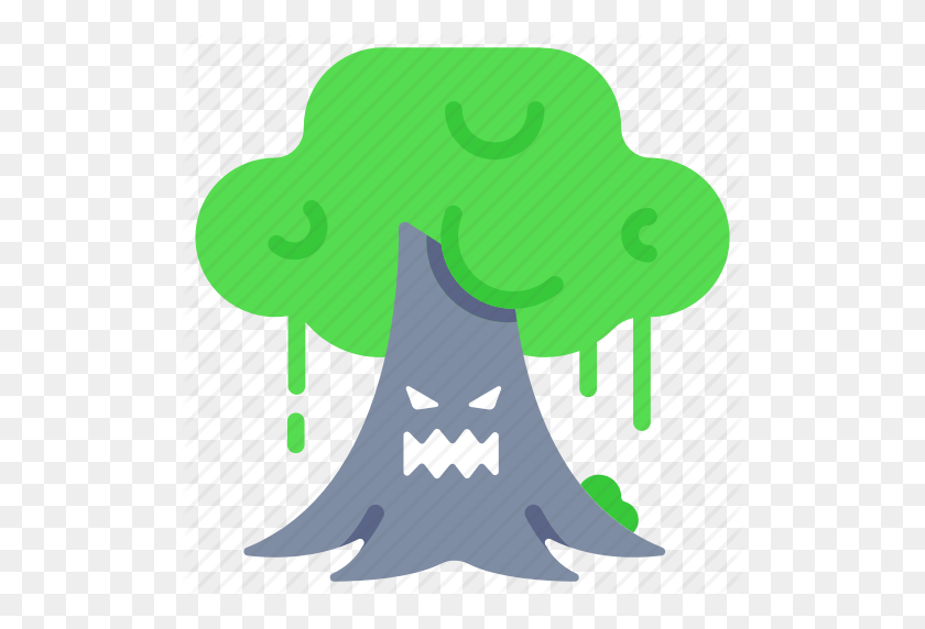512x512 Evil, Halloween, Haunted, Horror, Spooky, Tree, Willow Tree Icon - Willow Tree PNG