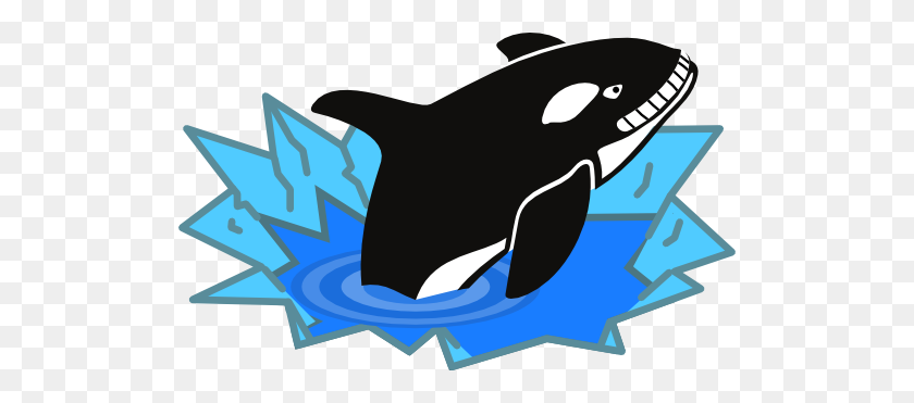 512x311 Evil Orca Cartoon Looking And Smiling With Teeth Clipart - Evil Smile Clipart