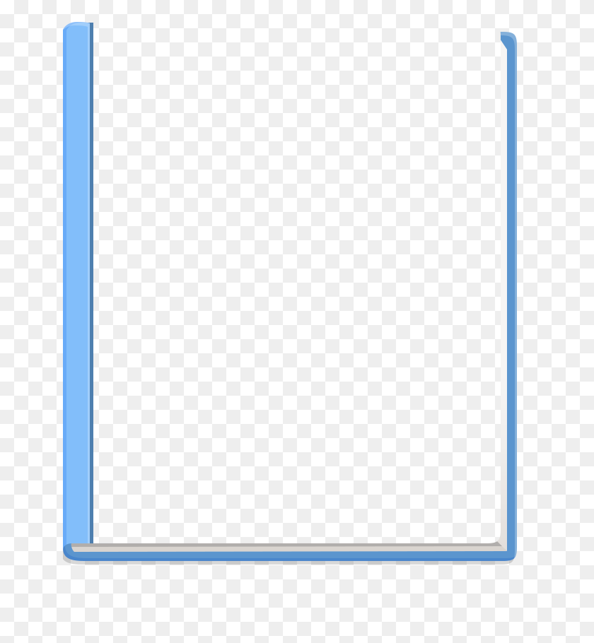 662x850 Example Book - Simple Border PNG