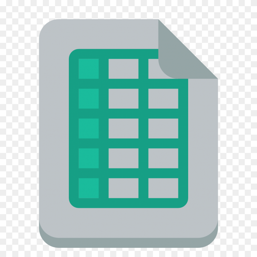 1024x1024 Excel Icon Small Flat Iconset Paomedia - Excel Icon PNG