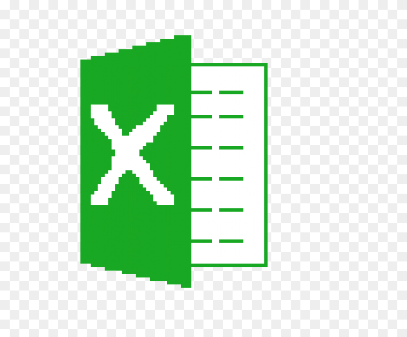 1090x890 Excel Logo Pixel Art Maker - Excel Logo PNG