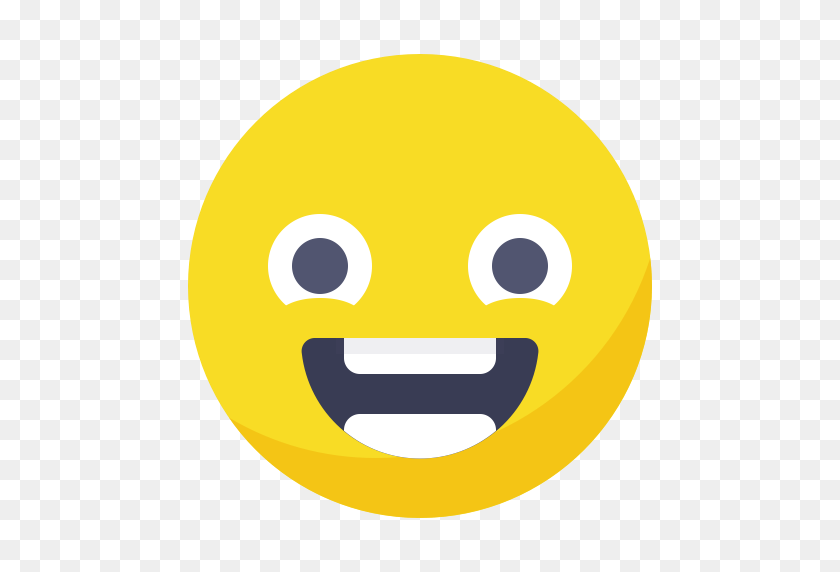 512x512 Excited, Face, Happy, Positive, Smile, Smiley, Welcoming Icon - Excited PNG